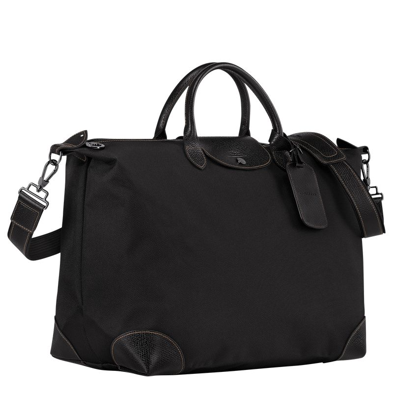 Longchamp Boxford L Women Travel Bag Black | Australia-107UVKRLZ