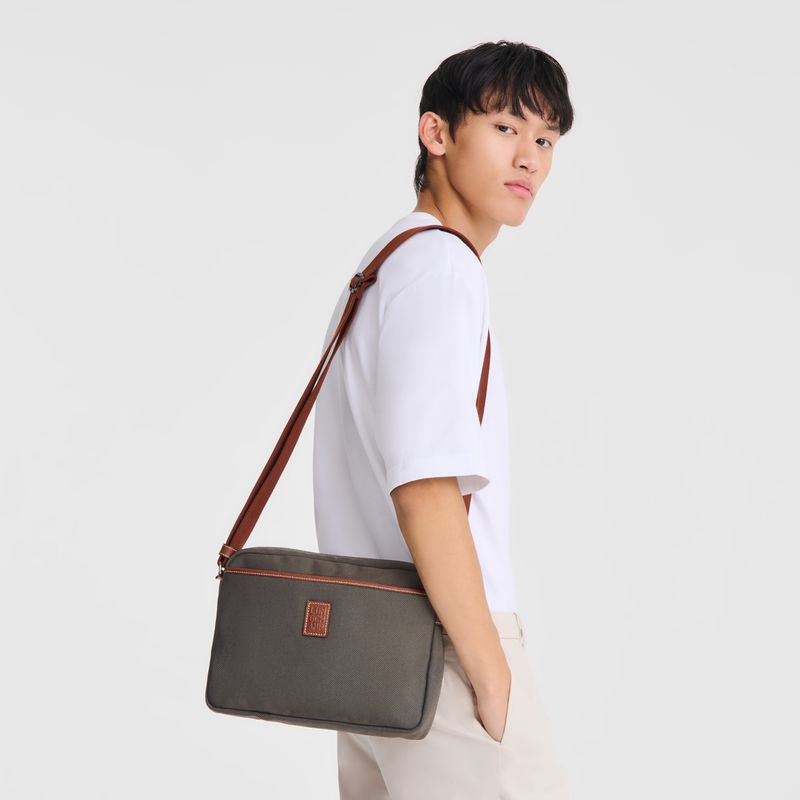 Longchamp Boxford M Camera Men Crossbody Bag Brown | Australia-932KSGDUP