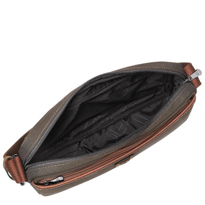 Longchamp Boxford M Camera Men Crossbody Bag Brown | Australia-932KSGDUP