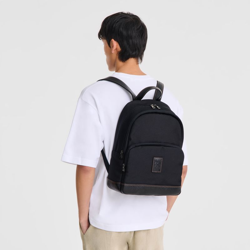 Longchamp Boxford Men Backpack Black | Australia-738VONFCH