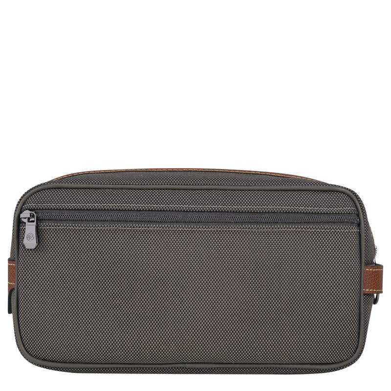 Longchamp Boxford Men Toiletry Bags Brown | Australia-708ESDLKG