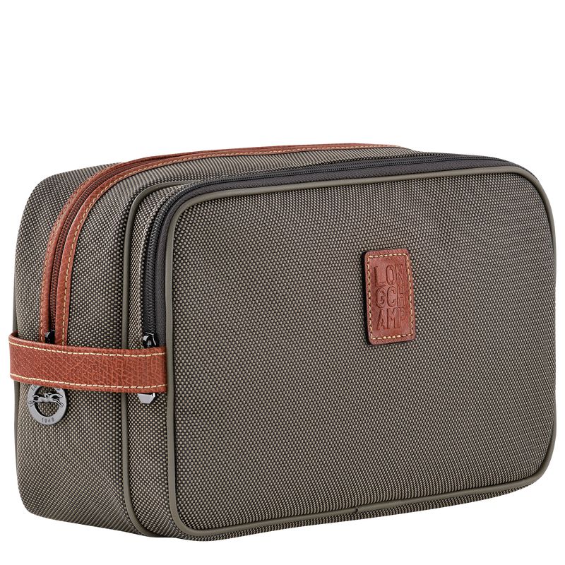 Longchamp Boxford Men Toiletry Bags Brown | Australia-754KEPJXG