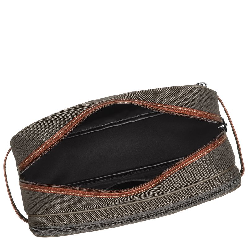 Longchamp Boxford Men Toiletry Bags Brown | Australia-754KEPJXG