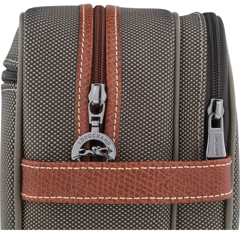 Longchamp Boxford Men Toiletry Bags Brown | Australia-754KEPJXG