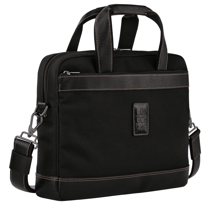 Longchamp Boxford S Men Briefcase Black | Australia-073HZFWCX