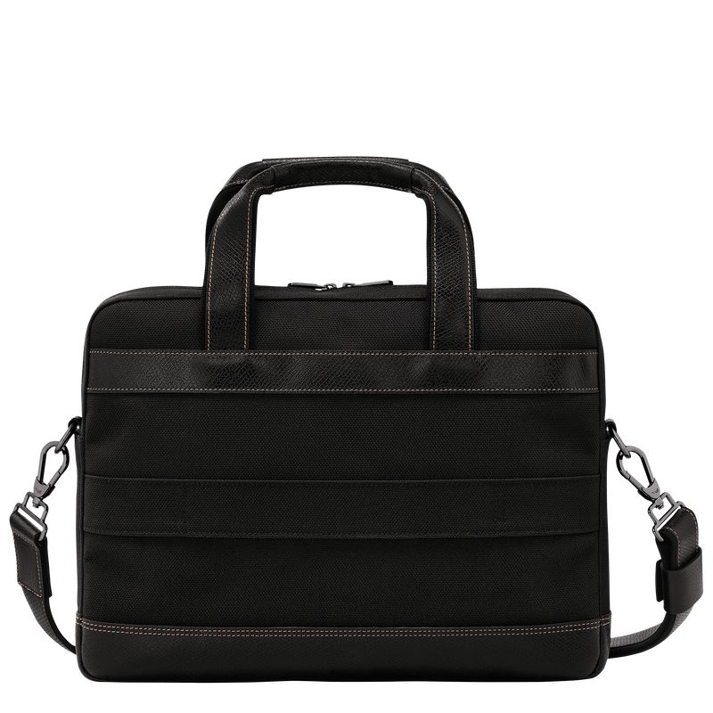 Longchamp Boxford S Men Briefcase Black | Australia-073HZFWCX