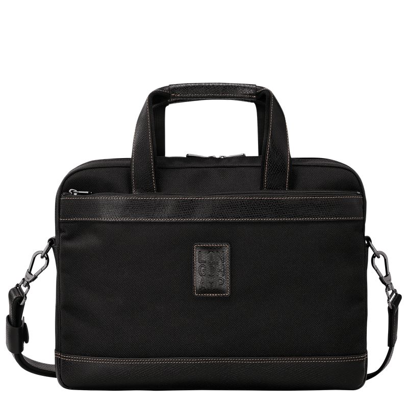 Longchamp Boxford S Men Briefcase Black | Australia-073HZFWCX