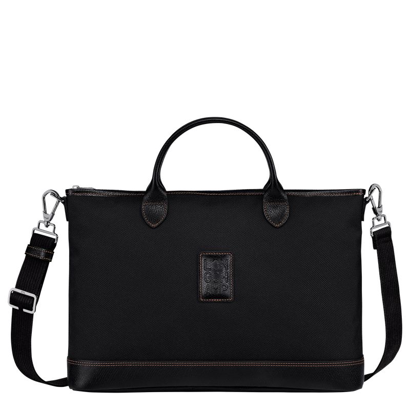 Longchamp Boxford S Men Briefcase Black | Australia-351FNLIAS
