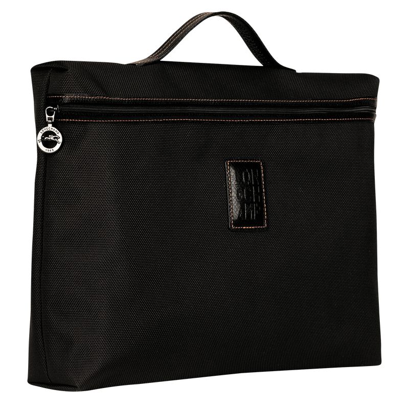 Longchamp Boxford S Men Briefcase Black | Australia-683SMYHNG