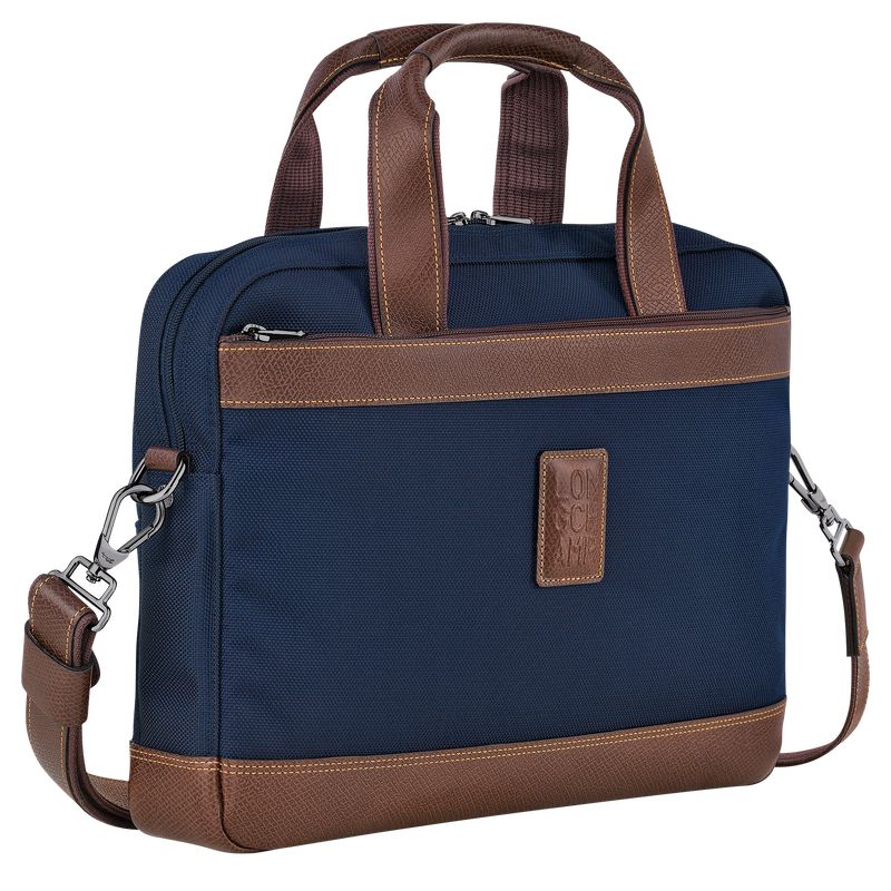 Longchamp Boxford S Men Briefcase Blue | Australia-823GFJLIV