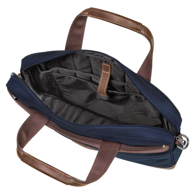 Longchamp Boxford S Men Briefcase Blue | Australia-823GFJLIV