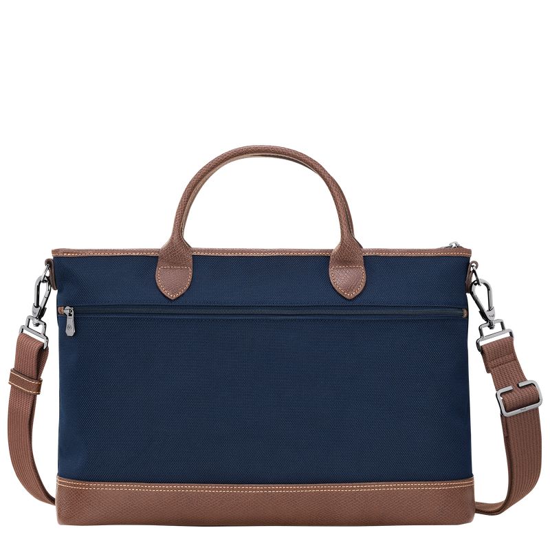 Longchamp Boxford S Men Briefcase Blue | Australia-847KCYLRE