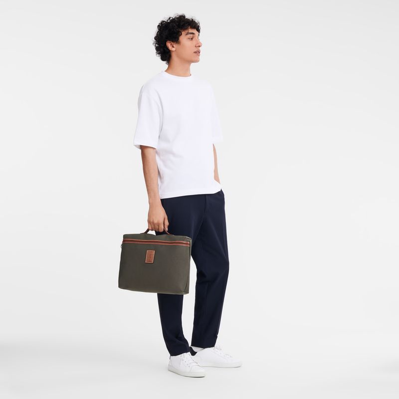 Longchamp Boxford S Men Briefcase Brown | Australia-782ZSLDHY