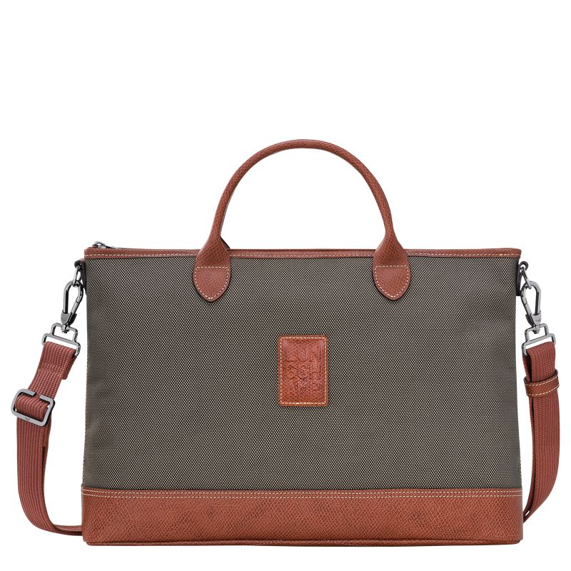 Longchamp Boxford S Men Briefcase Brown | Australia-471IWDPKS