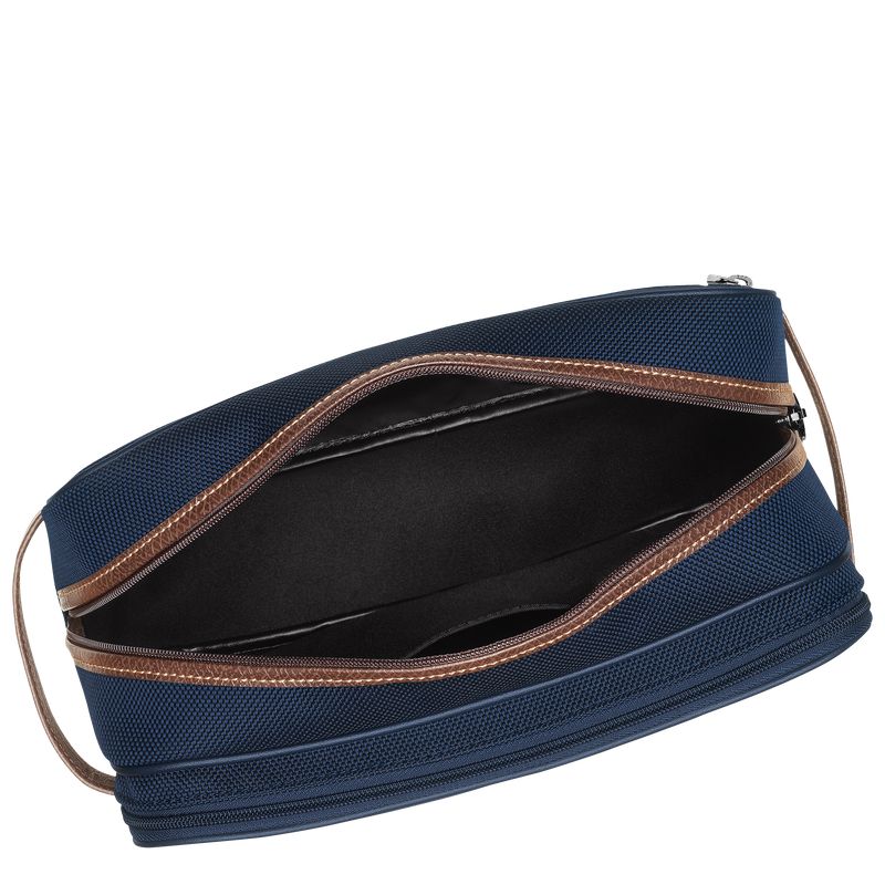 Longchamp Boxford Women Toiletry Bags Blue | Australia-298HLODNQ