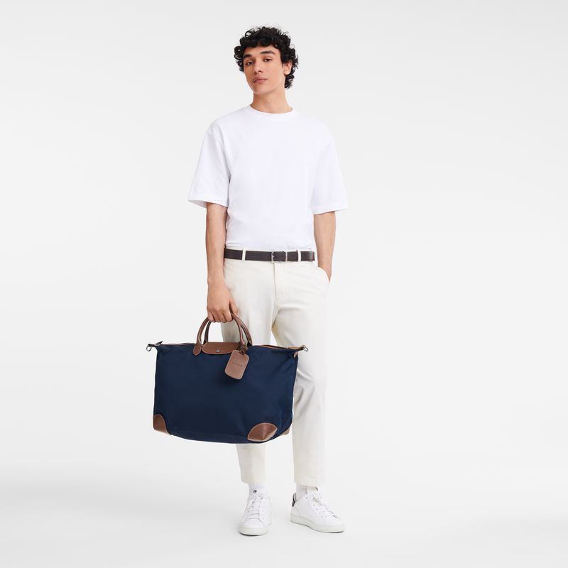 Longchamp Boxford Xl Men Travel Bag Blue | Australia-034PUXHVS