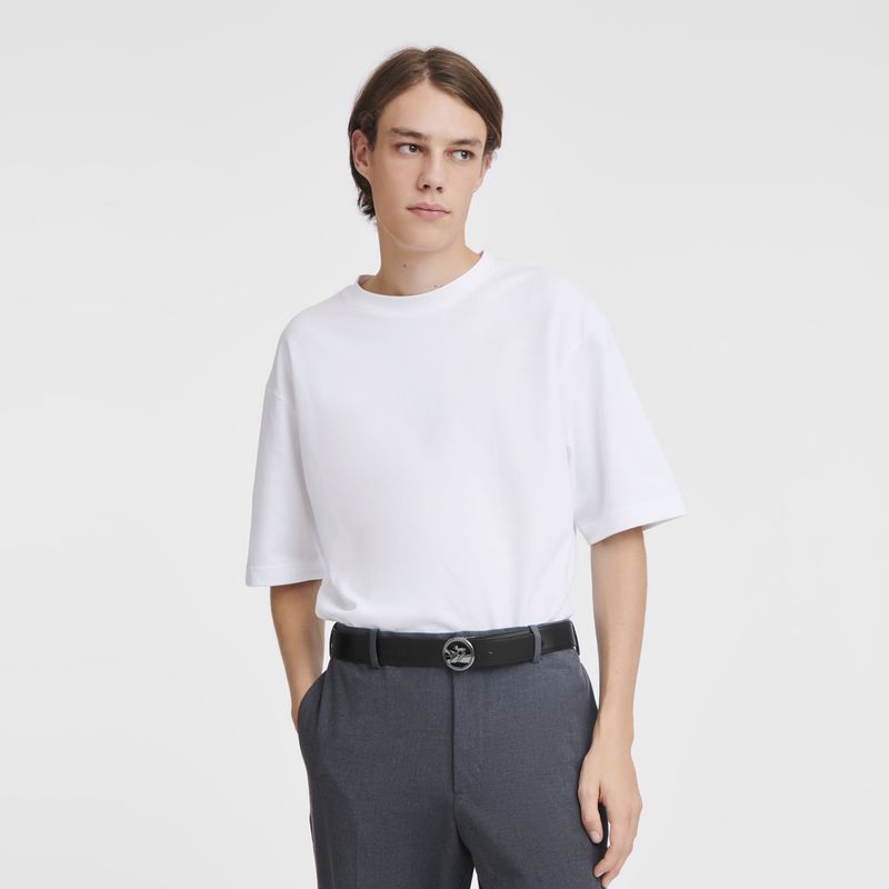 Longchamp Box-trot Men Belt Black | Australia-713ZVJBYH