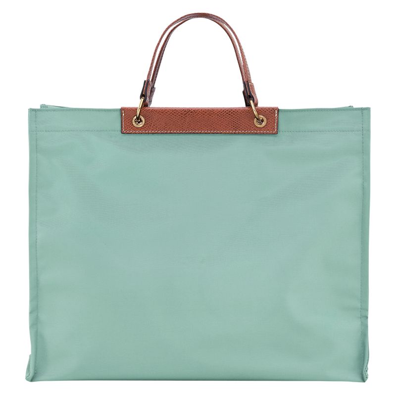 Longchamp Cabas L Women Tote Bag Blue Green | Australia-613CUOXSD