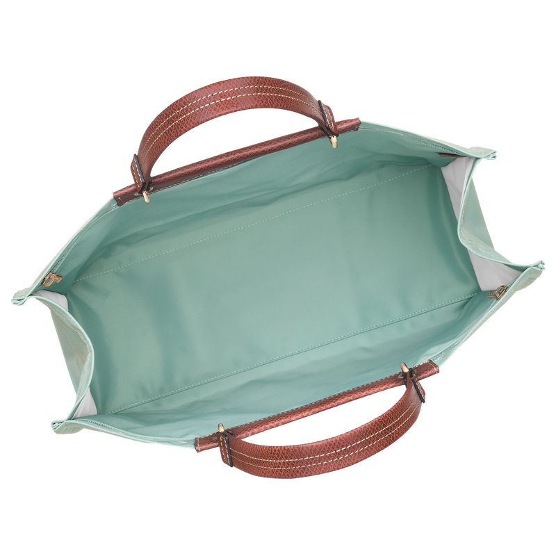 Longchamp Cabas L Women Tote Bag Blue Green | Australia-613CUOXSD