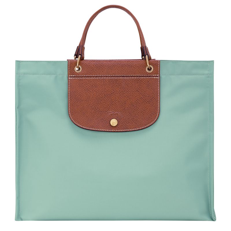 Longchamp Cabas L Women Tote Bag Blue Green | Australia-613CUOXSD