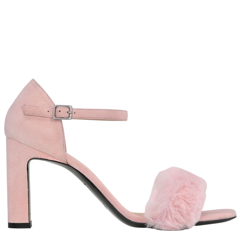 Longchamp Cosy Women Sandals Rose | Australia-283PYUSBZ
