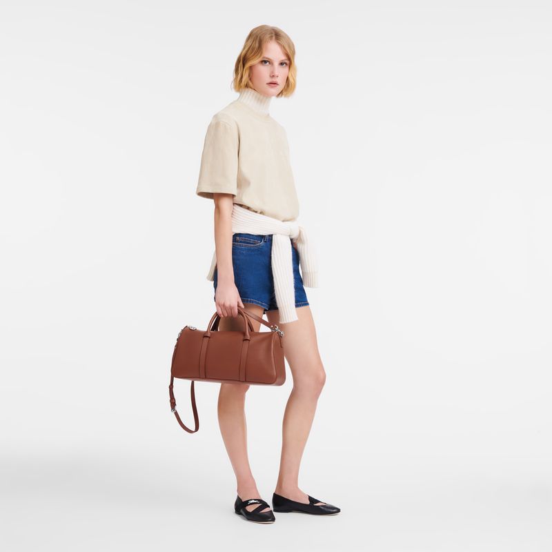 Longchamp Daylong L Women Handbag Brown | Australia-532YGWQFB