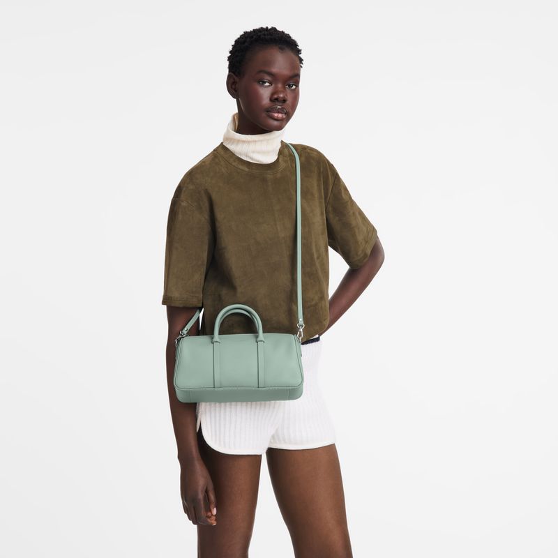 Longchamp Daylong M Women Handbag Blue Green | Australia-562GVBJCH