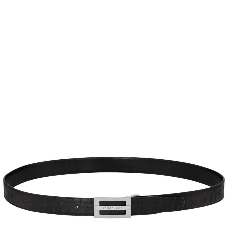 Longchamp Delta Box Men Belt Black | Australia-543VMJCAP