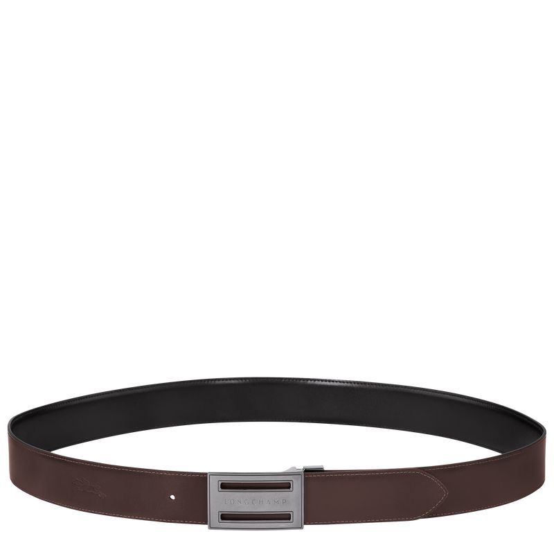 Longchamp Delta Box Men Belt Black / Beige | Australia-529OGPTQR