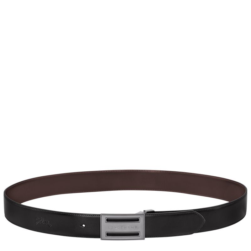 Longchamp Delta Box Men Belt Black / Beige | Australia-529OGPTQR