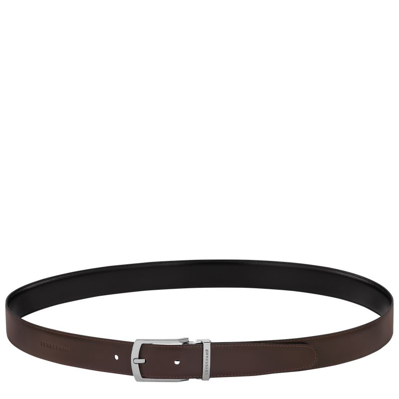 Longchamp Delta Box Men Belt Black / Beige | Australia-346GZQHKA