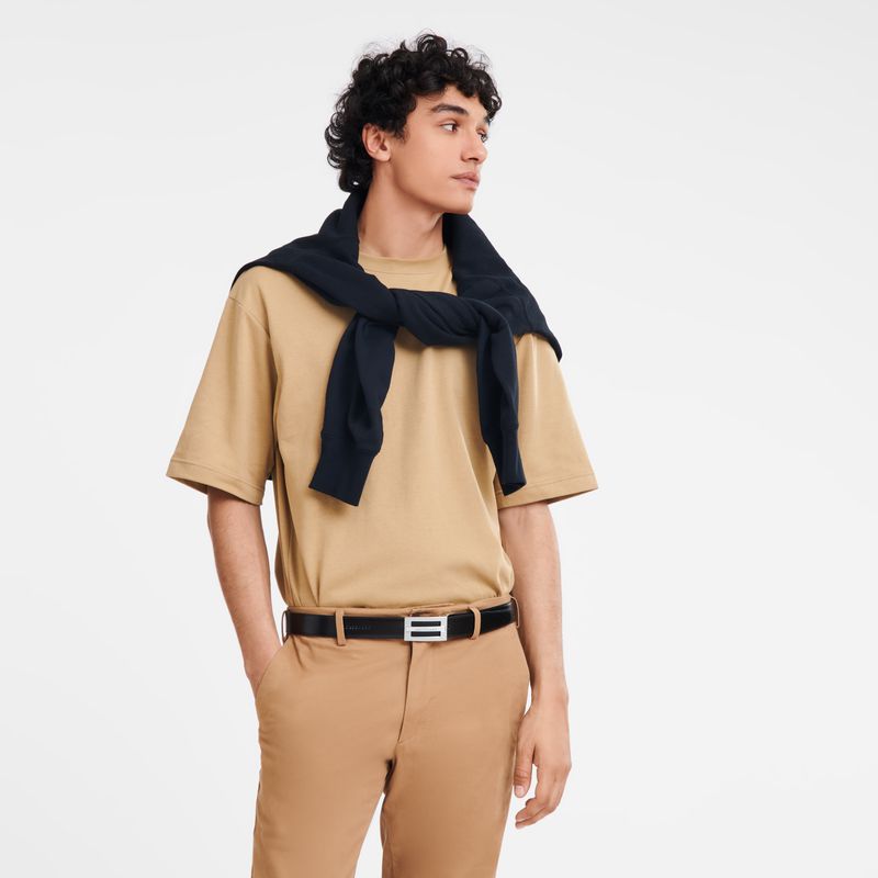 Longchamp Delta Box Men Belt Black / Navy | Australia-157UTBVSP