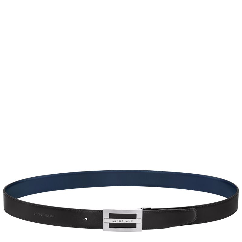 Longchamp Delta Box Men Belt Black / Navy | Australia-157UTBVSP