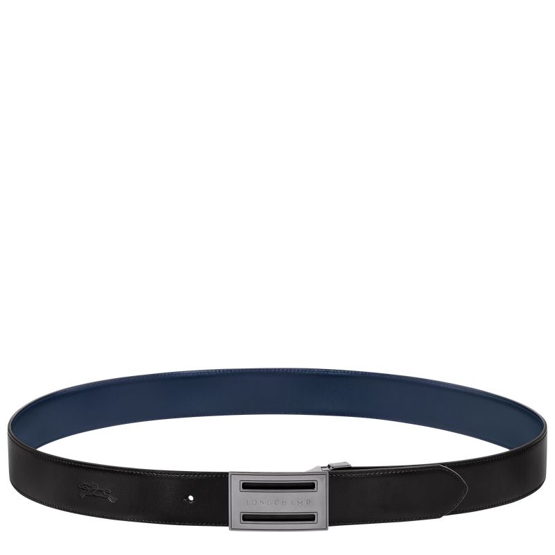 Longchamp Delta Box Men Belt Black / Navy | Australia-759JWTGLR