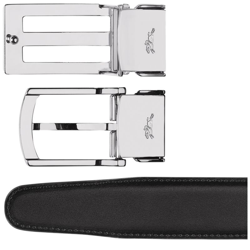 Longchamp Delta Box Men Belt Black / Navy | Australia-528HDASNT