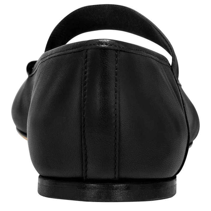 Longchamp Energy Women Ballerinas Black | Australia-983QVJNBU