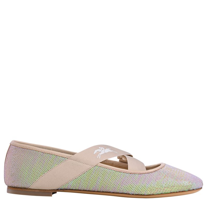 Longchamp Energy Women Ballerinas Rose | Australia-945OZCBGY