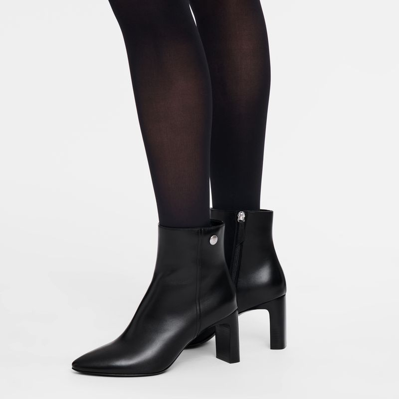 Longchamp Epure Low Women Boots Black | Australia-967FMBQGC
