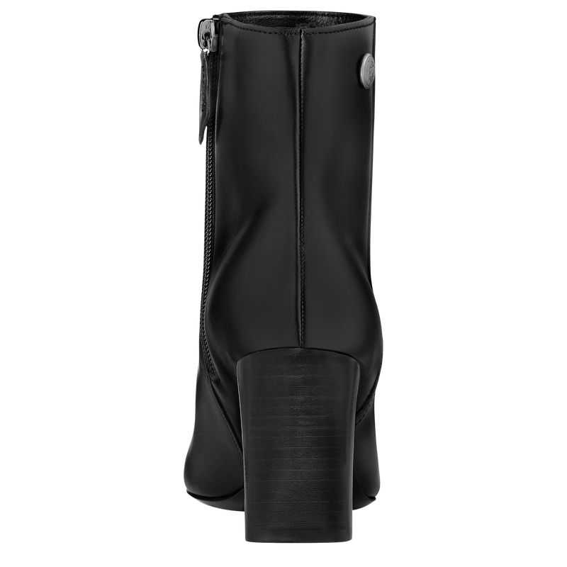 Longchamp Epure Low Women Boots Black | Australia-967FMBQGC