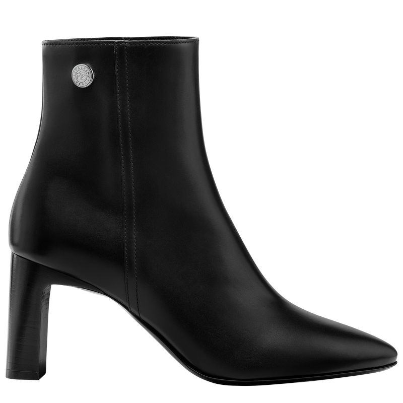 Longchamp Epure Low Women Boots Black | Australia-967FMBQGC