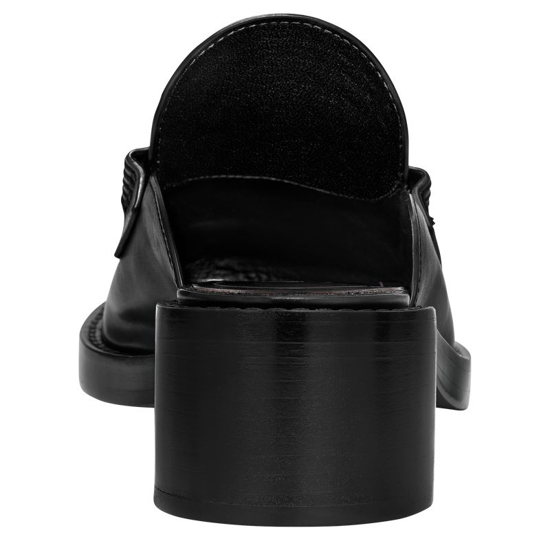 Longchamp Epure Timeless Women Mules Black | Australia-410LYWEFR