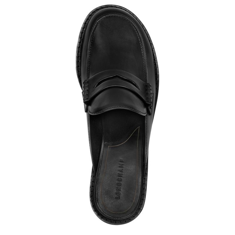 Longchamp Epure Timeless Women Mules Black | Australia-410LYWEFR