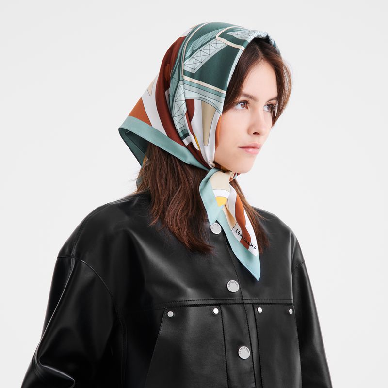 Longchamp Equestrian Tower 70 Women Scarf Multicolor | Australia-597DYIERX