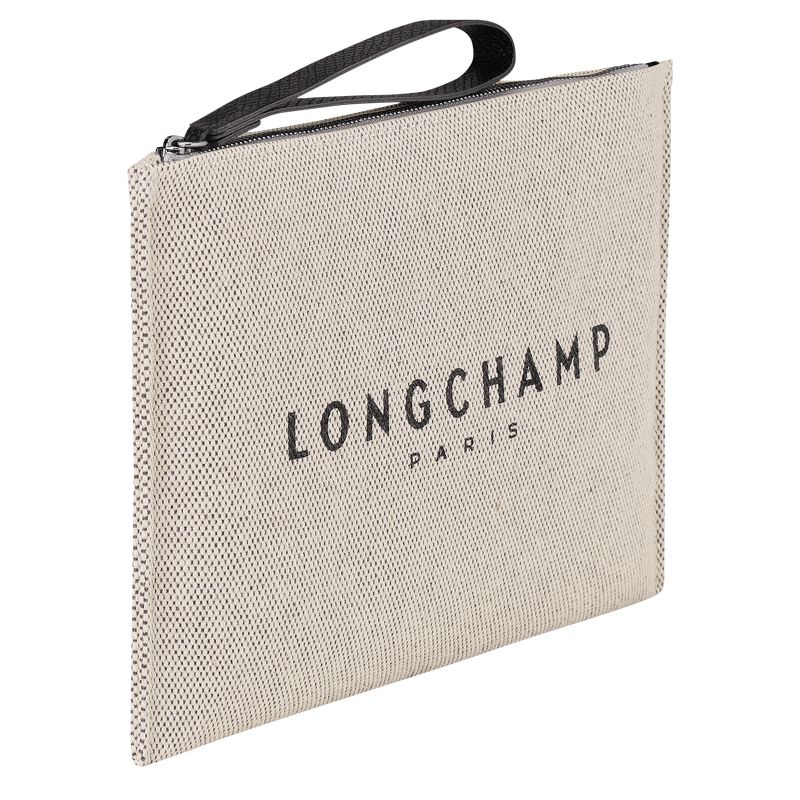 Longchamp Essential Men Pouch Cream | Australia-315KELJHX