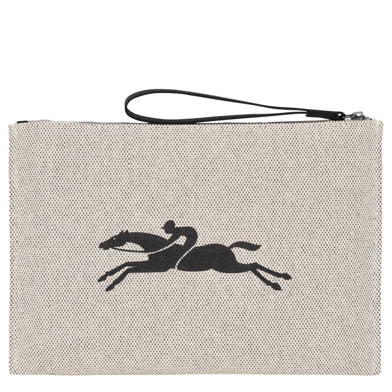 Longchamp Essential Men Pouch Cream | Australia-315KELJHX