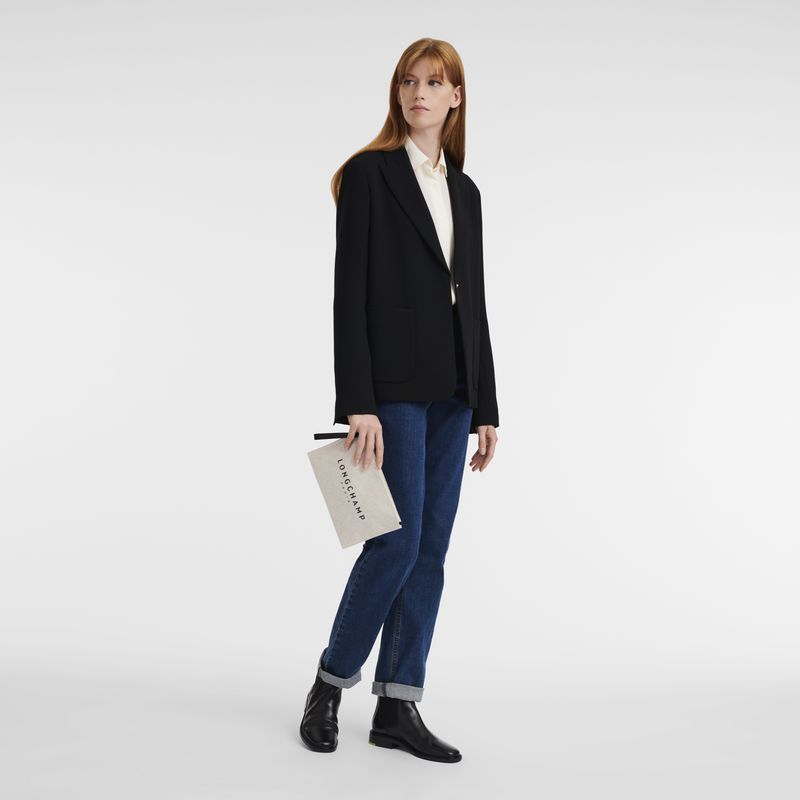 Longchamp Essential Women Pouch Cream | Australia-258APBXJG