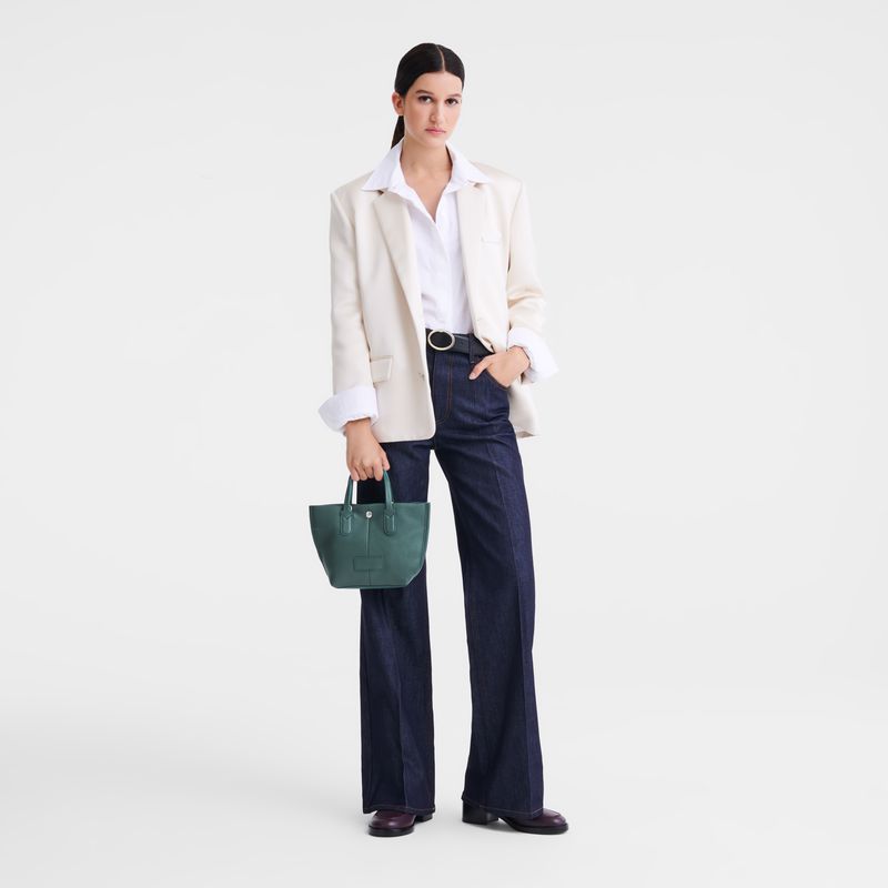 Longchamp Essential Xs Women Handbag Blue Green | Australia-618TUCJDK