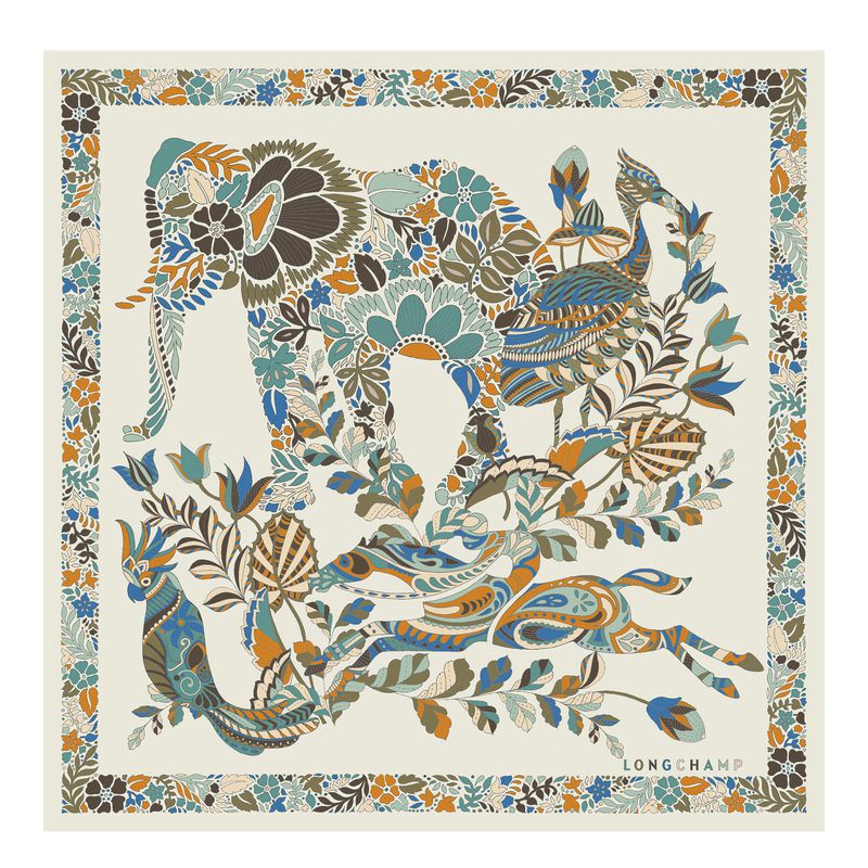 Longchamp Forêt 50 Women Scarf Multicolor | Australia-167IOTHFS