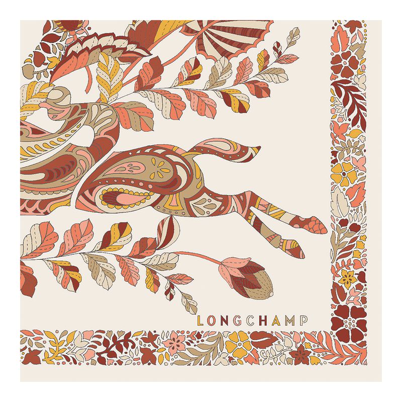 Longchamp Forêt 50 Women Scarf Orange | Australia-170JFCTSM
