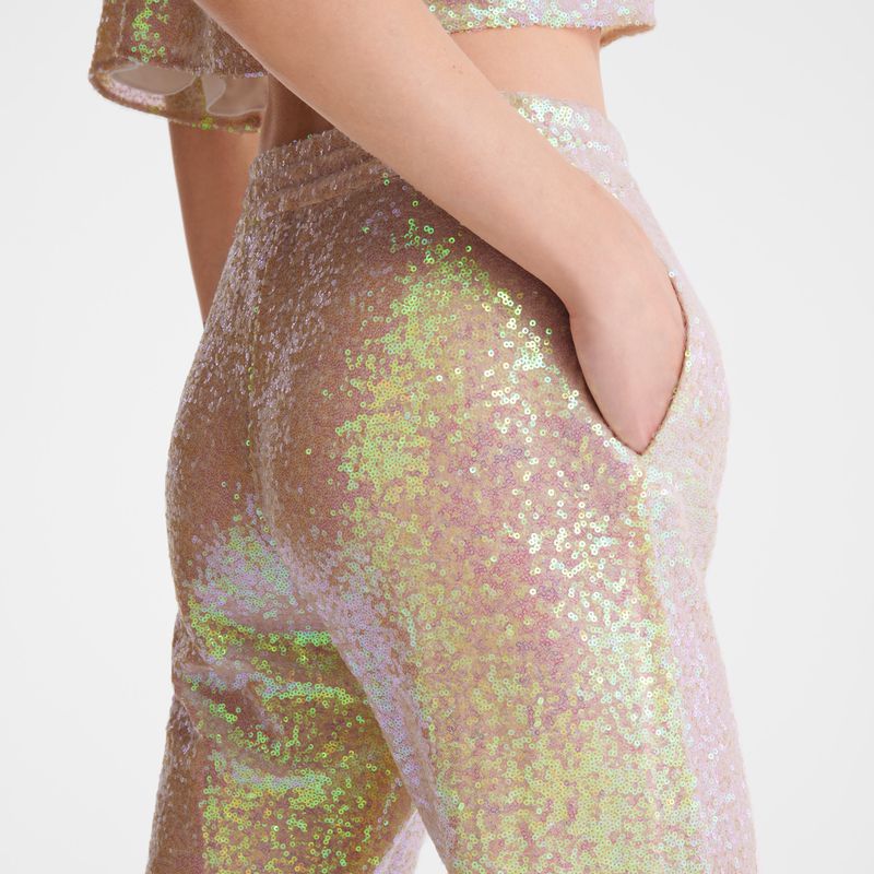 Longchamp Glitter Women Pants Rose | Australia-581CEWOPA